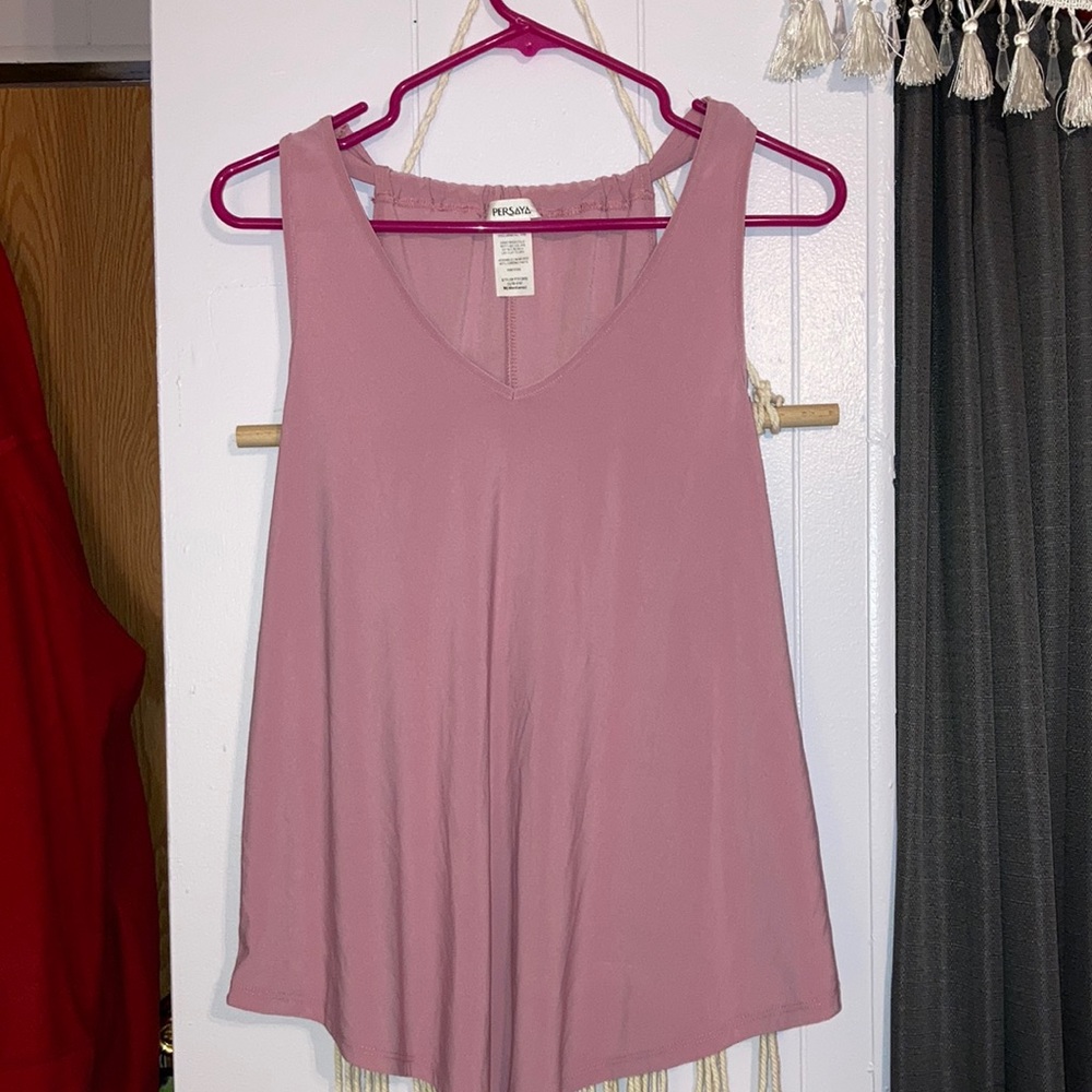 Pastel pink tank top